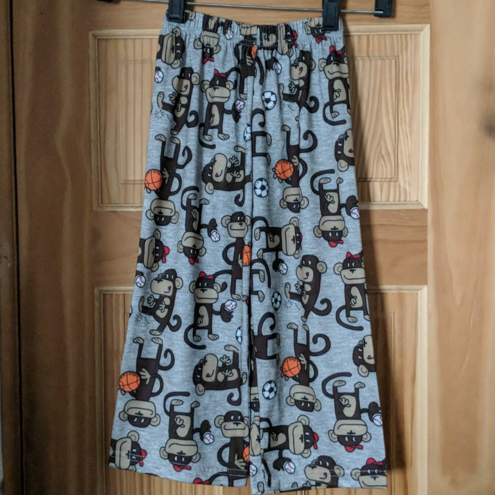4T Carter's sports monkey pajama bottoms